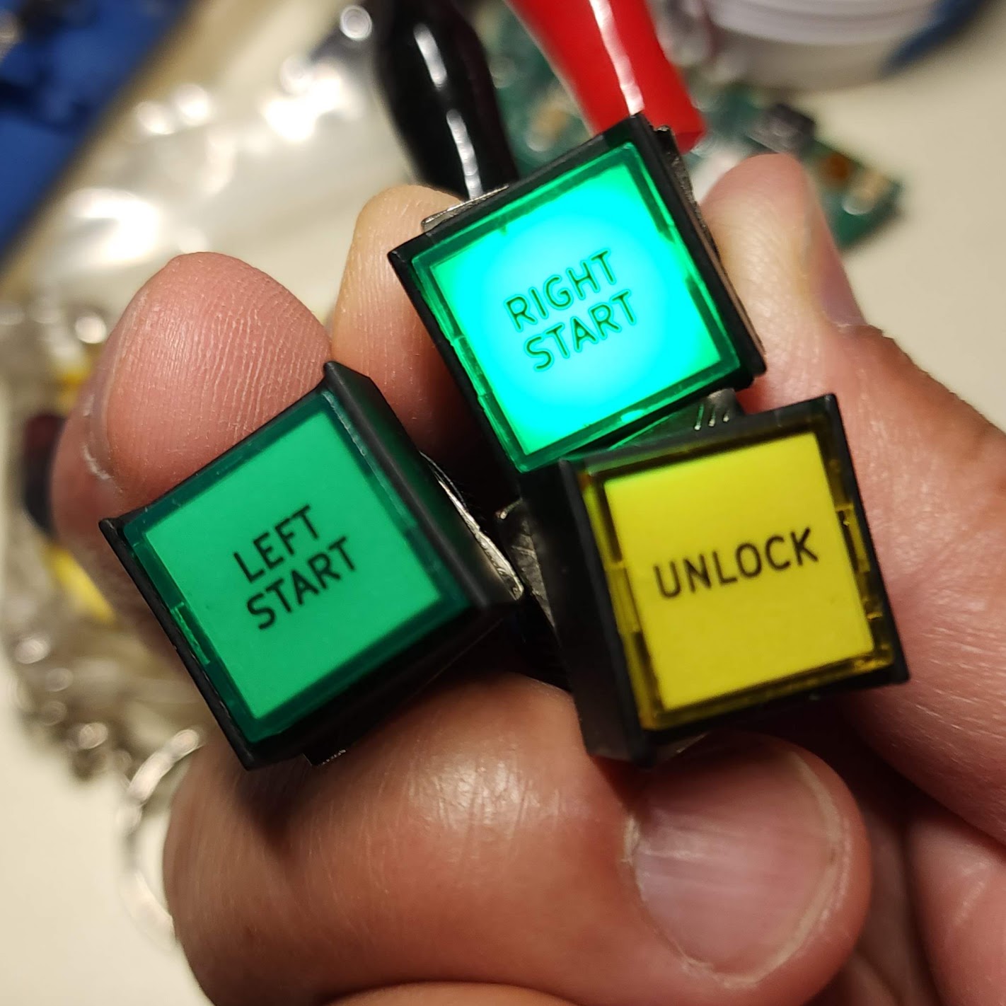 Illuminated pushbuttons